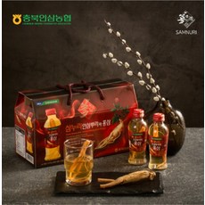충북인삼농협 삼누리 인삼뿌리와 홍삼 120ml x 10병