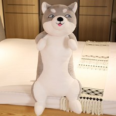 시바견인형 시바 모찌 인형 강아지 대형 인형 애착 큰 대왕 초대형 수면 다이소 미니소, 사팔뜨기 허스키, 160센티cm
