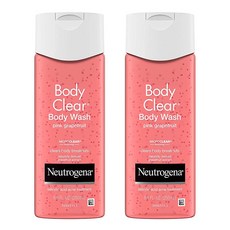 2개세트 뉴트로지나 바디 클리어 바디 워시 핑크 그레이프 자몽 250ml