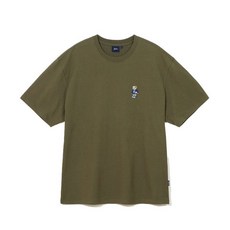YALE 예일 23SS EMBROIDERY DAN TEE KHAKI