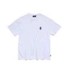 예일 YALE 23SS EMBROIDERY UNIVERSITY DAN TEE WHITE