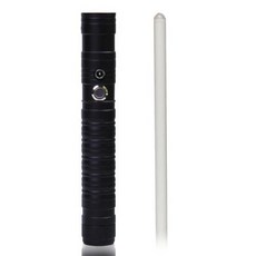 세이버 광선검 코스플레이 스포츠 80cm 미니 Lightsaber RGB 7 색 변경 금속, Black Hilt RGB