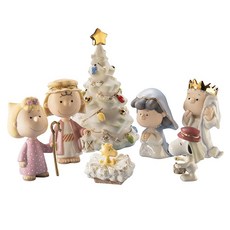 Peanuts 7피스 크리스마스 연극 피규어