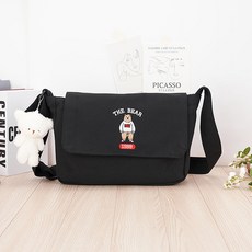 쥬벨로 캔버스 베어 메신저백