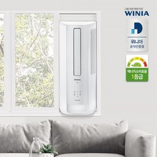 [위니아] [기사방문설치] 정품 6형 창문형 에어컨 WVV06ENW 17㎡ 간편설치 무료, 선택:WVV06ENK(선키스 베이지)