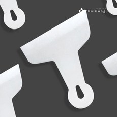 철공자 플라스틱 헤라 시트지 스크래퍼 퍼티 빠데 필름 썬팅지 뿔 해라 타일 시공 자재, 뿔헤라, 1개입