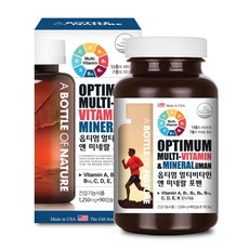 어바틀 멀티비타민 앤 미네랄 포맨 90캡슐 3개월분, 1병, 1250mg