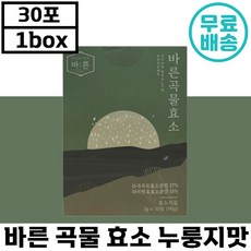 HACCP 인증 바른 곡물 효소 누룽지맛 30포 국내산 15곡 식이섬유 불편한 속 소화 더부룩 배변 쾌변 개선 높은 역가수치 유산균 정품 추천 선물 부모님 속 편한 밀가루, 3박스, 3g x 30포