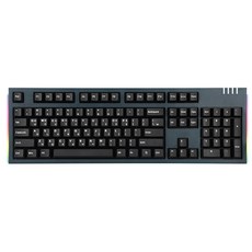 앱코 HACKER 이색사출 PBT 체리 키보드 저소음 적축, K660M, 미드나잇그린