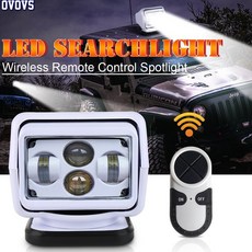 153집어등 낚시 해루질 집어등 360도 회전 무선 원격 제어 1224v 60w 해양, 6pcs 자석 흰색, 4800lm