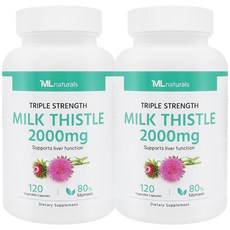 My Life 마이라이프 내추럴스 밀크시슬 2000mg, 120정, 2병