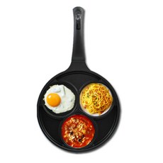 퀸센스 블랙 인덕션 IH 에그팬, 24cm, 1개
