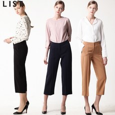 리스트 리스트(LIST) 모던엣지 프론트 핀턱 와이드 팬츠 (택가격:168000원)