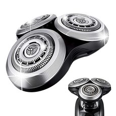 Philips Norelco Shavers Series 9000 용 SH90 교체 헤드 새로운 버전의 금속 휠 버클 및 업그레이드 복층 정밀 블레이드를 제공합니다, SH98