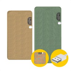 USB 포켓베드 전기방석 전기장판매트 워셔블 온열방석, USB 1구 매트(40x80cm)