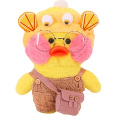 PKTOYS DIY귀여운 다이소 오리인형 피큐어 큐티 옷 오가닉 애착 인형 크리스마스 명절 선물, B, 30cm