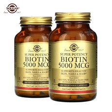 솔가 슈퍼 포텐시 비오틴 5000mcg 100베지캡슐 2병세트