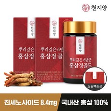 천지양 뿌리깊은 6년근 홍삼정 골드 250*2병 /총500g, 뿌리깊은홍삼정500g, 1세트