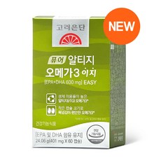 고려은단 퓨어 rTG 알티지 오메가3 EASY 이지 (401mg x 60캡슐) [30일분], 60캡슐, 1개