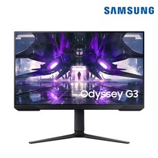 삼성 오디세이 G3 S27AG300 144Hz 1ms 27인치 피벗 LED 게이밍 모니터, 단일속성