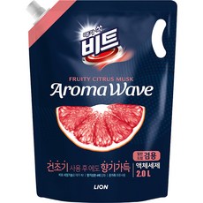 비트 아로마웨이브 일반 드럼 겸용 리필 시트러스향, 2L, 1개