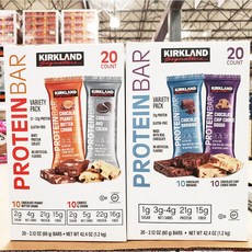 [Kirkland] 커클랜드 프로틴바 단백질 영양간식 4종 (60g X 20개입), 4. 초코칩 쿠키 도우