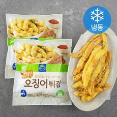 면사랑 갓튀긴 오징어튀김 (냉동), 350g, 2개