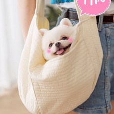 강아지 슬링백 고양이 포대기 이동가방 캐리어 백팩 이동장 숄더백 애견 기내용 나들이, 민무늬