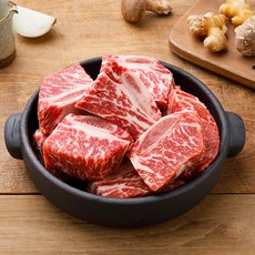 [미트포테이블] 미국산 블랙앵거스 꽃갈비만 쓴 LA갈비 1kg, 찜용 1kg