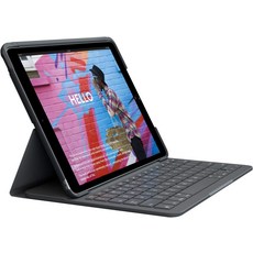 Logitech iPad(7세대 8세대 9세대) 키보드 케이스 무선 키보드가 통합된 Slim Folio(Graphite)