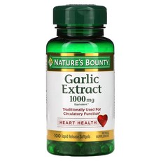 네이쳐스 바운티 갈릭 마늘 추출물 1000mg 100정