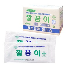 유한그린텍 유한 깔끔이 크린타올 물티슈(400매) 대용량 업소용