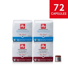 18P 일리캡슐커피 X 4팩 세트, 니카라과 X 2팩, 디카프:디카페인 X 2팩