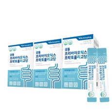 광동 프리바이오틱스 프락토올리고당 30포 X 3박스 (3개월분) 아연 유산균먹이, 3개