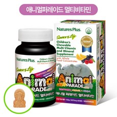 키즈 멀티비타민 애니멀퍼레이드 멀티비타민 / 성장기 어린이 종합영양제, 1병 x 60정, 1개
