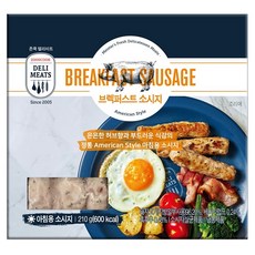 존쿡델리미트 브렉퍼스트 소시지 210g, 없음, 상세설명 참조