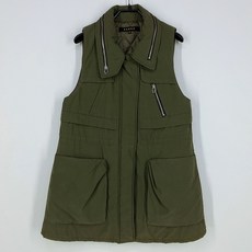 빈티지다온 에고이스트 여 스트링 소프트 웰론 패딩조끼 카키55