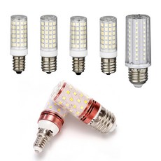 LED 콘램프 콘벌브 E14 E17 E26 꼬마 미니 옥수수 색변환 전구 주백색, E14 / 4.2W, 전구색 노란불