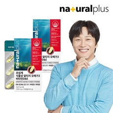 내츄럴플러스 차태현 초임계 식물성 알티지 오메가3 30캡슐 2박스, 단품