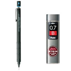 펜텔 그래프 샤프 1000 PG1007 + 아인슈타인 샤프심 B 세트, 0.7mm, 1세트