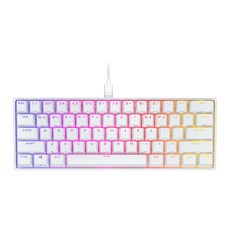 커세어 K65 RGB 미니 화이트 저소음 적축 기계식 게이밍 키보드, 일반형, CORSAIR K65 RGB MINI WHITE -CHERRY MX SILENT RGP0123