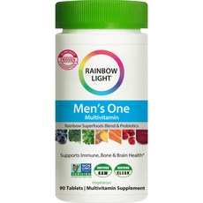 Rainbow Light 맨스 원 멀티비타민 타블렛, 90개입, 1개