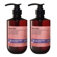 모레모 카페인바이옴 지성용 샴푸 라임허브향, 2개, 500ml