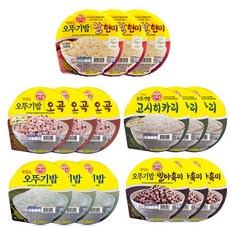 오뚜기밥 잡곡밥 5종세트 (오뚜기밥3+찰현미3 +오곡3+발아흑미3+고시히카리3), 1세트