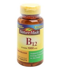 네이처메이드 B12 비타민 1000mcg 타블렛 글루텐 프리, 75개입, 1개
