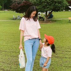 플랜데이 남녀노소 사계절 28컬러 빅사이즈 베이직 17수 반팔티
