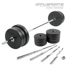 역기세트 14kg 16kg 20kg 25kg 30kg 40kg 바벨 원판 + 역기봉 바벨 세트, WB-1030A / 30KG, 역기봉 - 중봉 (1500mm/7KG)