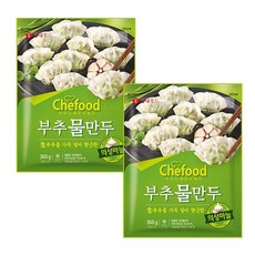 롯데푸드 쉐푸드 부추물만두(360g 2입)2개, 360g