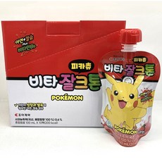 조아제약 비타잘크톤 피카츄 사과맛 (100ml x 10팩), 10개