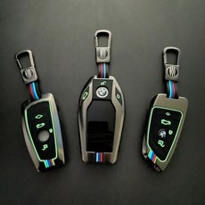 [AS가능] BMW 키케이스 야광 메탈 신형 구형 디스플레이 X 3 5 7 시리즈 가죽 키커버 키링 가죽, 디스플레이형